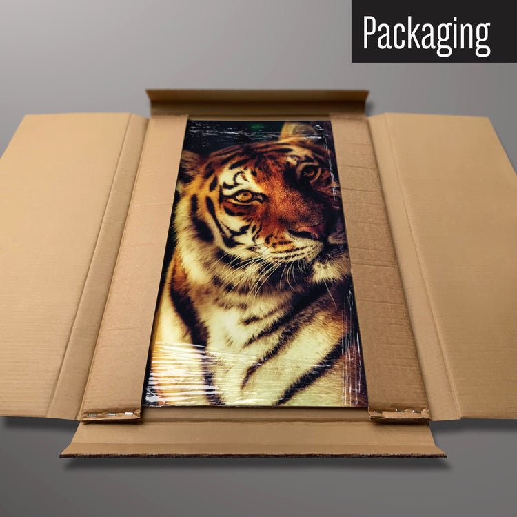 A tiger magnetic board in it’s cardboard packaging