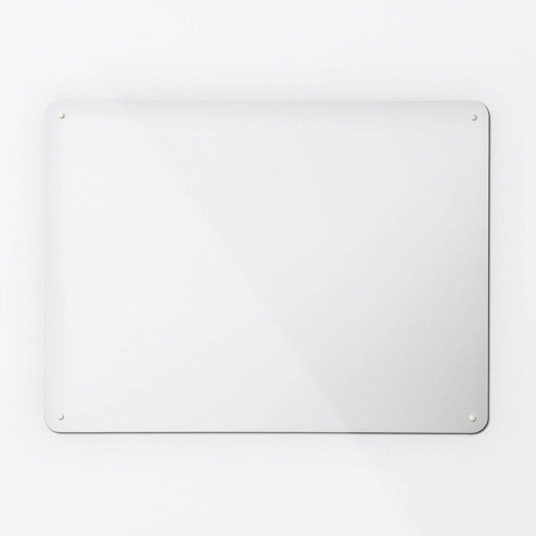 A large plain white magnetic notice board by Beyond the Fridge