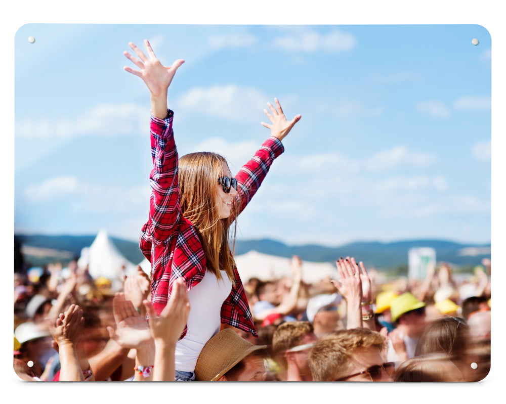 A Create Your Own magnetic board printed with a customer photograph