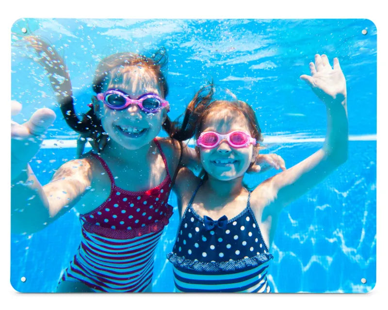 An example Create Your Own magnetic board printed with a photograph