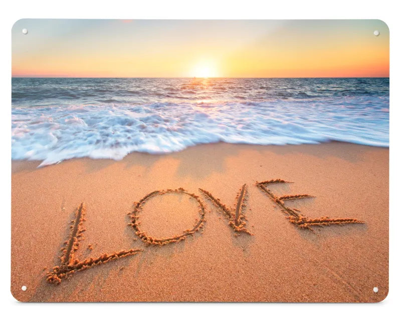 An example Create Your Own magnetic board printed with a photograph