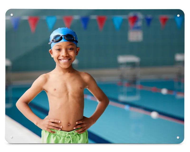 A Create Your Own magnetic board printed with a customer photograph