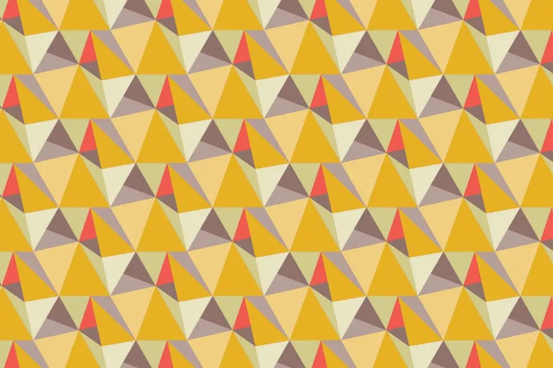 Yellow shards geometric board design