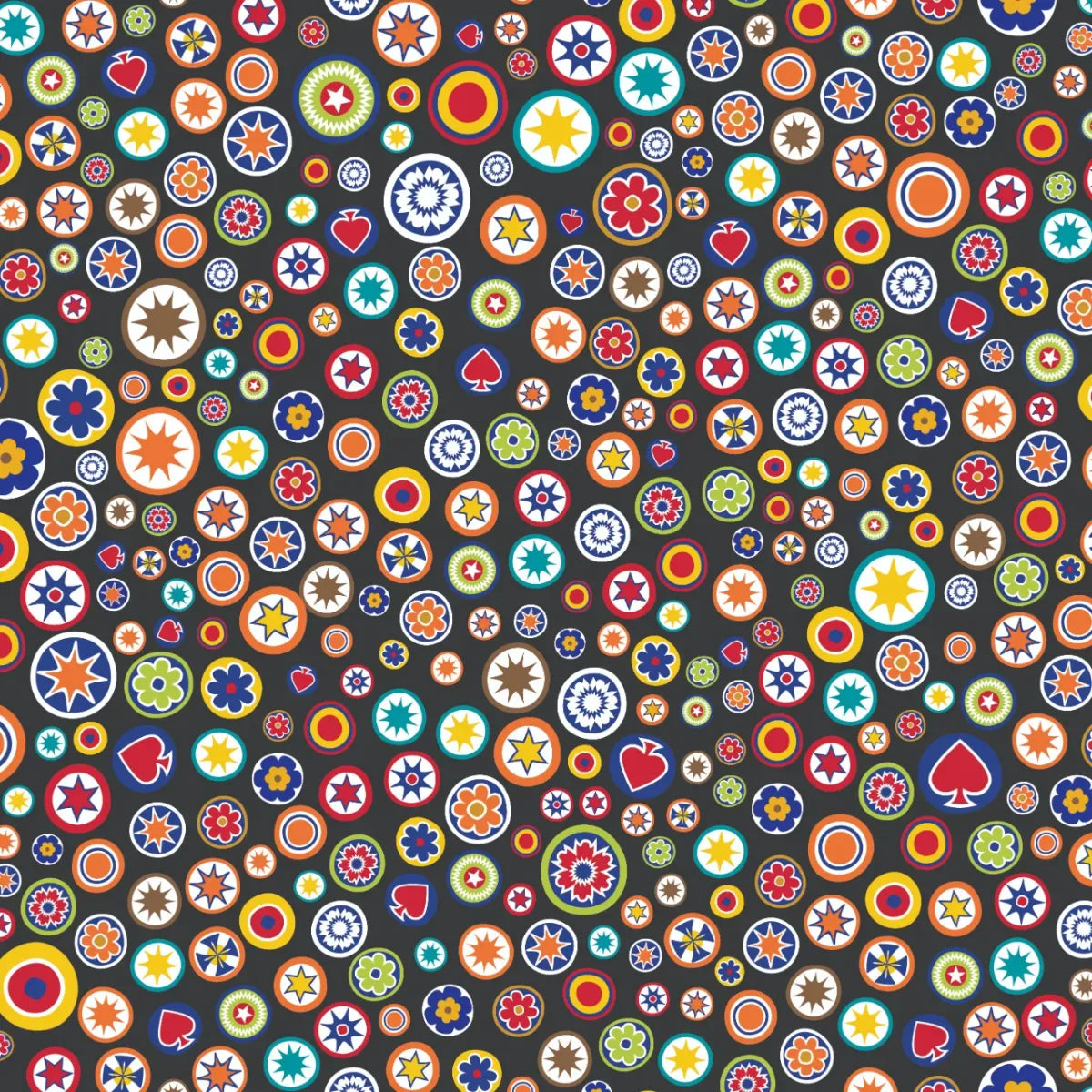 Millefiori patterned panel