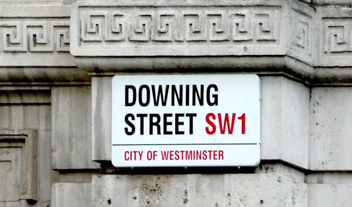 Downing Street SW1 street sign
