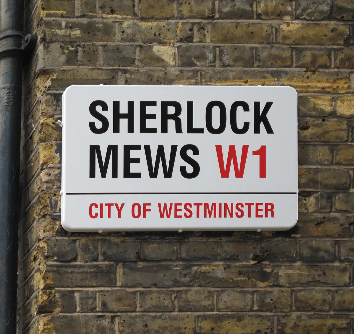 Sherlock Mews W1 street sign